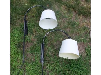 Pottery Barn Adjustable Arc Sconce Lamps