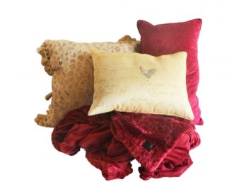 Ugg Blanket With Decorative Pillows