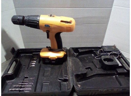 CR Laurence Cordless Impact Drill With Charger, Cat. No. LD147 In Hardshell Case With Bits       CVBK