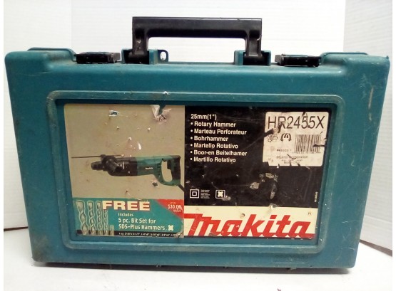 Makita HR2455X  1 In. 120 V Rotary Hammer & Accessories In Hardshell Case  E5