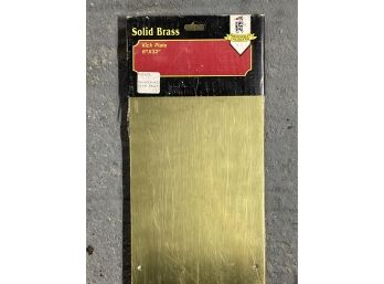 Solid Brass Kick Plate New In Wrapping CVB