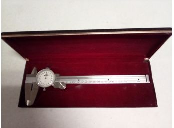 NSK DC 6 Dial Caliper - 6 Inch - Japan - Micrometer (Stainless Hardened) With Custom Case A4