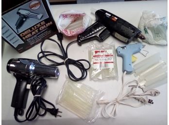 Master Mechanic Glue Gun, Small Glue Gun, Low Temp & Hot N Cool Melt Tubes &  Hobbico Deluxe Heat Gun  E5