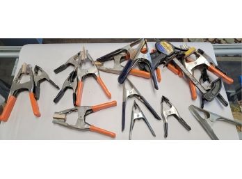 Collection Of 20 Hardware Clamps  E2