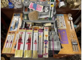 Lovey Painters Set Tool Box Paints Brushes Stencils And More E1
