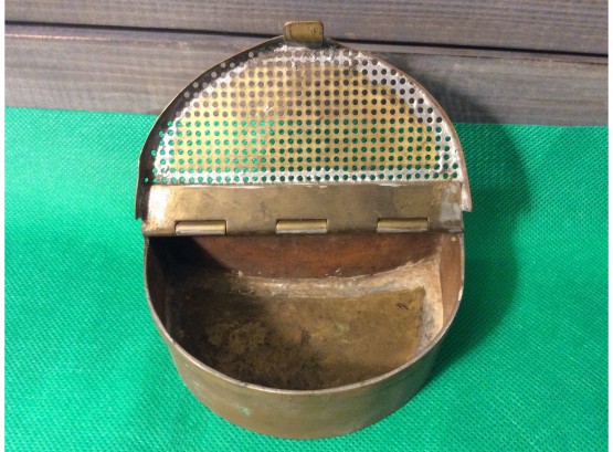 Vintage Brass Bait Holder - D