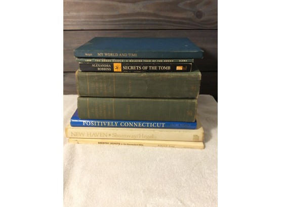 (7) Assorted Vintage Connecticut Area Books - H