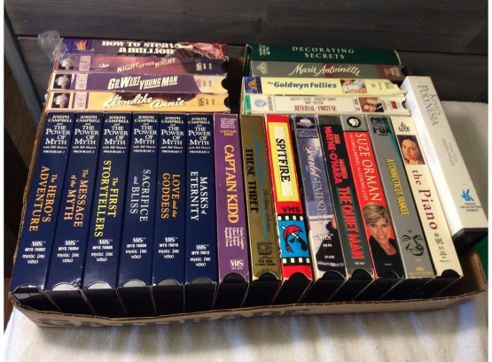 Lot Of 23 Vintage VHS Tapes - KM