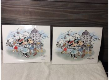 (2) Disney Vacation Club Mickey And Minnie Mouse Pictures - D