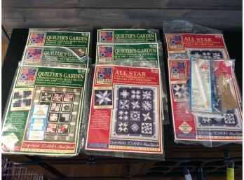Lot Of 8 Quilt Block Of The Month Sealed Patterns - H