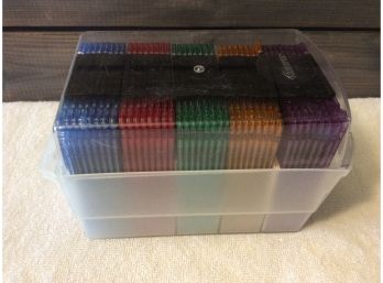 (40) Memorex IBM Formatted 2SHD 3.5' Floppy Discs In Storage Case - D