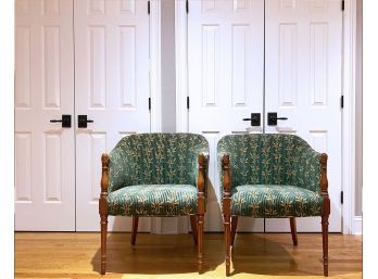 Re-upholstered Antique Side Chairs