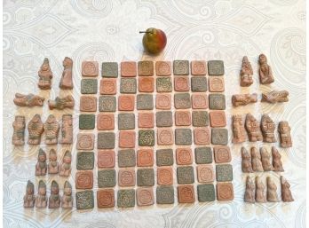 Terracotta Chess Set From Mexico