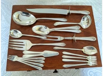 Rogers & Brothers Art Deco 18 Pieces Of Plated Silver Flatware
