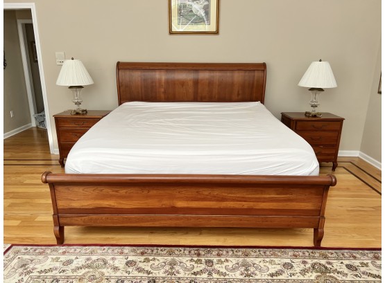 Maison Of Ethan Allen King Sleigh Bed Frame (frame Only)