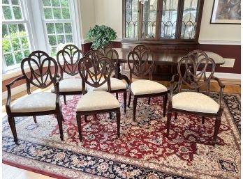 Set Of 6 Gorgeous Drexel Heritage British Accents Dining Chairs
