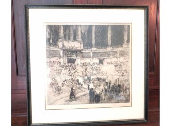 Tragedy Of Sophocles Artist Proof William Wolcot Signed Etching