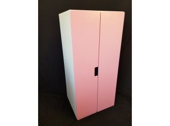 Ikea Girls Pink & White Wardrobe Closet