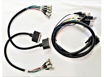 Three Computer Video Capture Card Cables