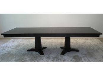 Bassett Double Pedestal Sleek & Beautiful Expresso Dining Table