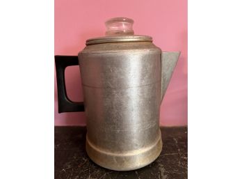 Vintage Aluminum Coffee Pot