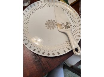 Vintage Cake Plate With Server