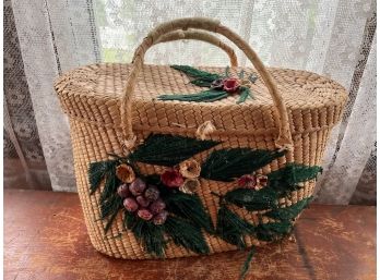 Vintage Knitting Basket