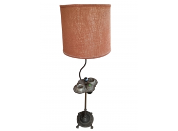 Vintage Floor Lamp With Ashtrays