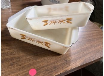 2 Fire King Baking Dishes