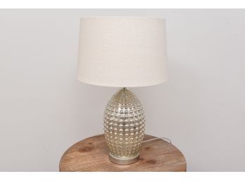Antique Style Silver Mercury Glass Table Lamp