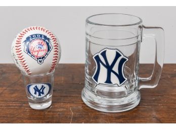 Yankee Collectibles - Mug, 2001 Replica Ball And Shotglass