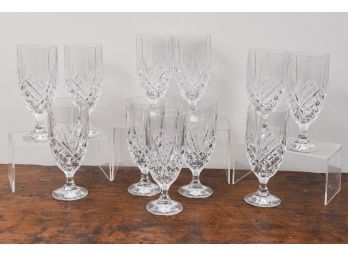 Set Of 11 Waterford Style Ice Tea Glasses