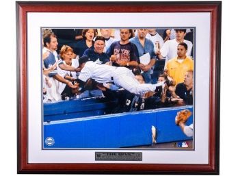 Derek Jeter Framed Photograph 'The Dive' July 1, 2004 Vs. Boston Red Sox