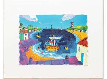 Christopher Gilvan-Cartwright 'Blue Water Bay' Laminated Art Print