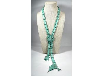 Large Sea Life Verdigris Necklace Designer