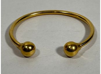 Signed Gold Plated Cuff Bracelet Vintage