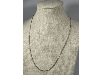 Sterling Silver Box Chain Necklace 18'