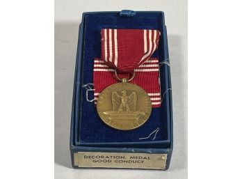 US Military Medal For Good Conduct Original Box