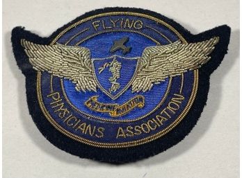 Flying Physicians Embroidered Badge W Wings WWII Era