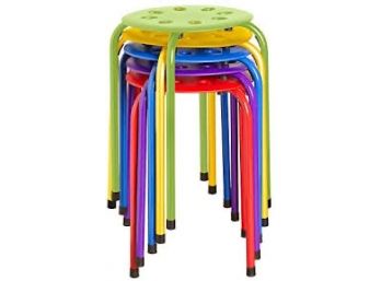 Awesome Norwood Commercial Furniture Colorful Stools - New In Box