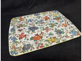 Daher Decorated Ware Floral Tray Made In Italy