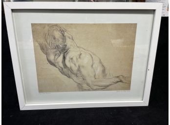 Study Of A Male Torso Framed Art