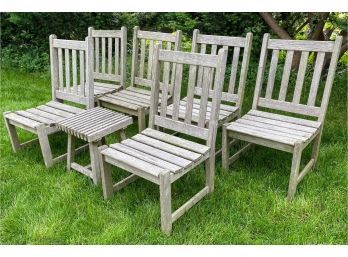 Arthur Lauer Teak Outdoor Set - 6 Chairs And Side Table