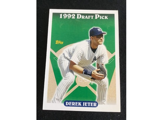 1992 Draft Pick Derek Jeter Baseball Card