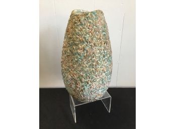 Vintage Tall  Speckled Vase