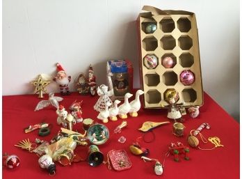 Mixed Vintage Ornament Christmas Lot