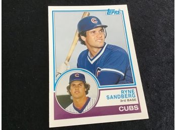 Ryne Sandberg Cubs Baseball Card