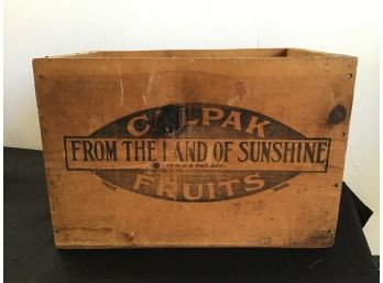 From The Land Of Sunshine Vintage Crate