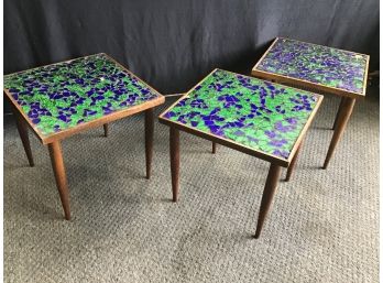 Mid Century Mosaic Accent Tables