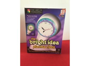 Bright Idea Plasma Clock NEW